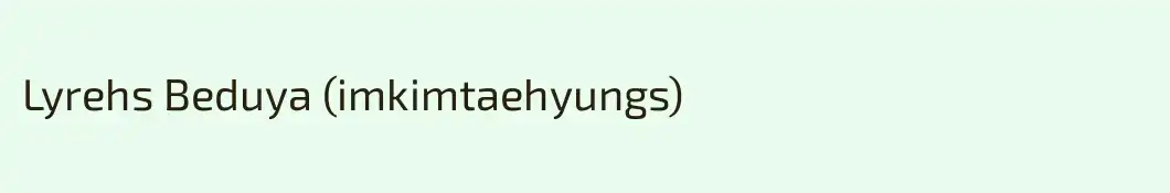 Lyrehs Beduya (imkimtaehyungs)